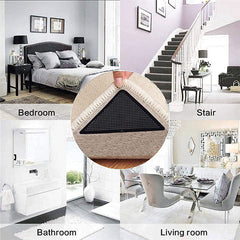 12 Pcs Anti Curling Non Slip Rug Tapes Carpet Grippers