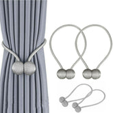 2PCS Smart Magnetic Curtain Tie Back Holdbacks Holders