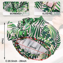 Reusable Stylish Waterproof Shower Hair Bow Bath Caps