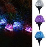 Outdoor Solar Colorful Waterproof Simulation Stone Landscape Lights