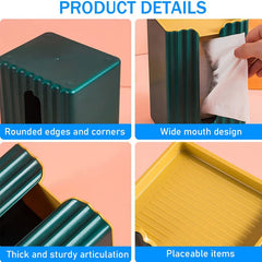 Creative Adhesive Bathroom Wall Mounted Tissue Dispenser Holder Box