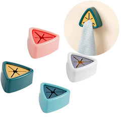 2pcs Towel Rack Hole Hook Kitchen Rag Plug Hanger Storage Home Organization