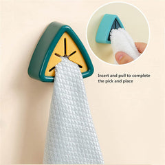 2pcs Towel Rack Hole Hook Kitchen Rag Plug Hanger Storage Home Organization