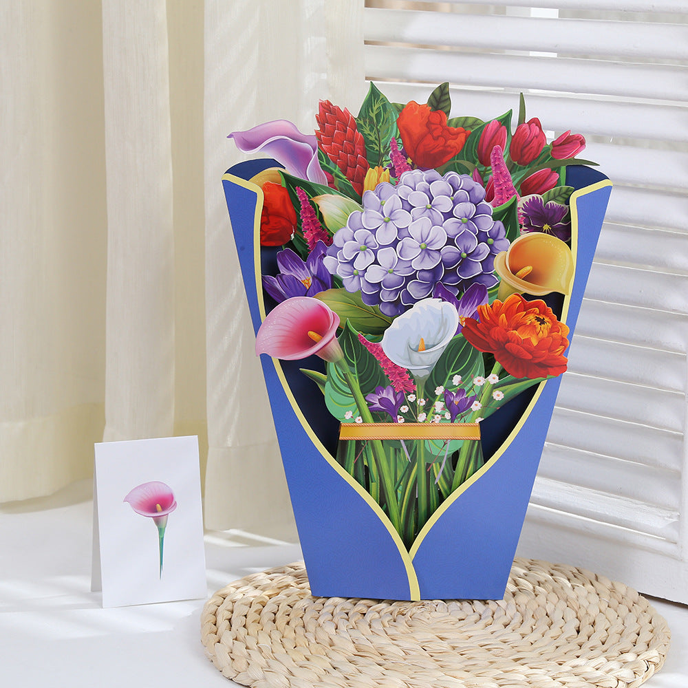 12inch Pop Up Flower Bouquet Greeting Card Gift