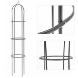 1.8M Garden Obelisk Climbing Plants Support Metal Arch