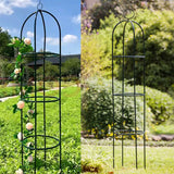 1.8M Garden Obelisk Climbing Plants Support Metal Arch