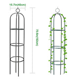 1.8M Garden Obelisk Climbing Plants Support Metal Arch