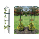 1.8M Garden Obelisk Climbing Plants Support Metal Arch