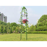 1.8M Garden Obelisk Climbing Plants Support Metal Arch