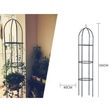 1.8M Garden Obelisk Climbing Plants Support Metal Arch