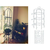 1.8M Garden Obelisk Climbing Plants Support Metal Arch