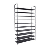 Space-Saving 10-Tier Shoe Rack Shoes Organizer Shelves Storage Closet