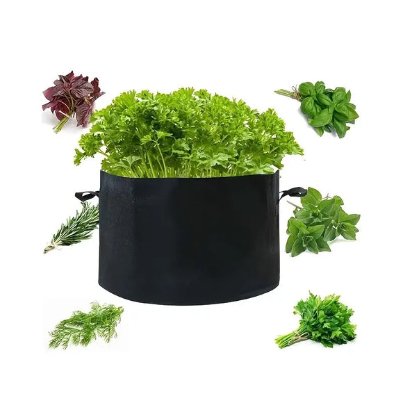 100 Gallon Large Round Grow Bag Reusable Fabric Raised Garden Bed with Handles