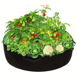 100 Gallon Large Round Grow Bag Reusable Fabric Raised Garden Bed with Handles