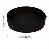 100 Gallon Large Round Grow Bag Reusable Fabric Raised Garden Bed with Handles