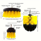 11pcs Drill Brush Attachment Set Power Scrubber Cleaning Brushes Kit