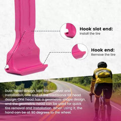 2-in-1 Bicycle Tyre Lever & Crowbar - Road Bike Tire Repair Tool Kit