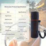 2000X25 High-Power HD Portable Magnifier Monocular Telescope