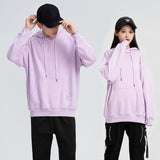 Unisex Oversized Hoodie Heavyweight Cotton Thick Plain Hooded Sweatshirt Jumper