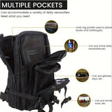 25L Black Oxford Fabric Backpack Daypack Travel Gear Outdoor Adventure