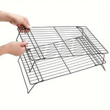 3-Tier Cooling Rack Stackable Non-Stick Metal Cooling Rack