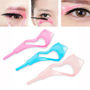 3Pcs 3 in 1 Plastic Makeup Upper Lower Eye Lash Mascara Shield Guard Applicator