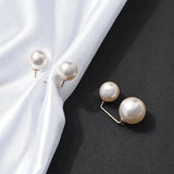 3pcs Anti-Slip Pearl Brooch Pins Safety Pin for Dress Waist Cinching Collar