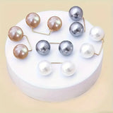 3pcs Anti-Slip Pearl Brooch Pins Safety Pin for Dress Waist Cinching Collar