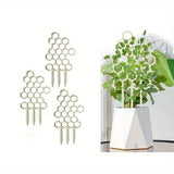 Wooden Honeycomb Plant Trellis 3pcs Mini Potted Plant Support