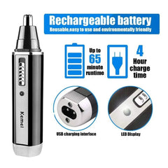 4-in-1 Rechargeable Trimmer for Nose, Beard, Ear, Eyebrow Hair/ Men Grooming Kit