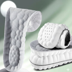 4D Memory Foam Comfort Insoles Arch Support Shock Absorbing Shoe Inserts for Men Women
