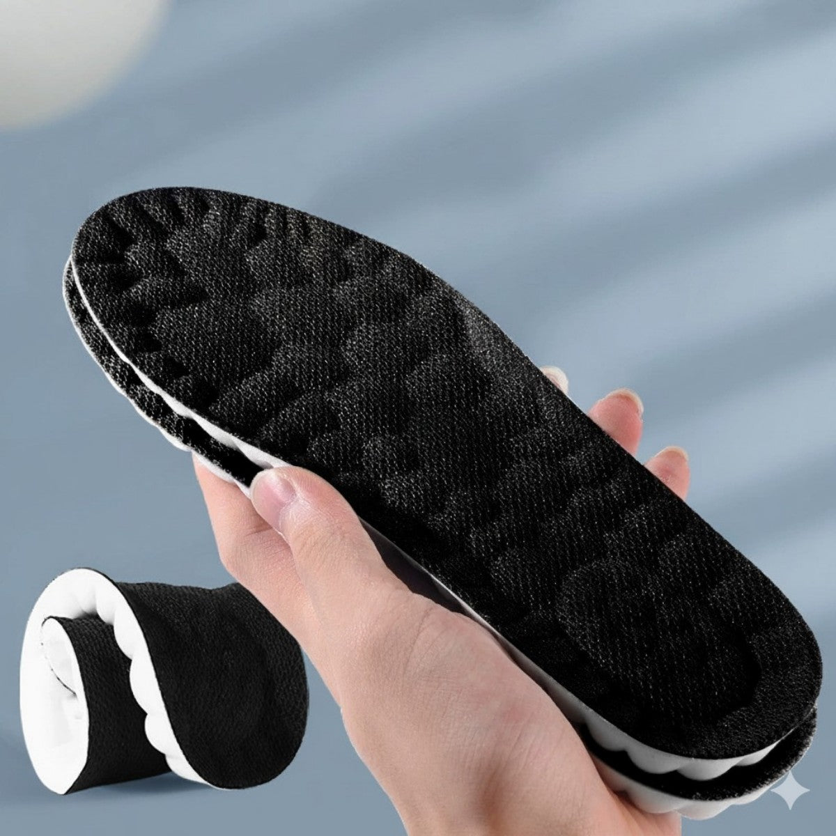 4D Memory Foam Comfort Insoles Arch Support Shock Absorbing Shoe Inserts for Men Women