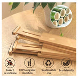 Adjustable Bamboo Drawer Separators Divider Set of 4 Expandable Drawer Organizers