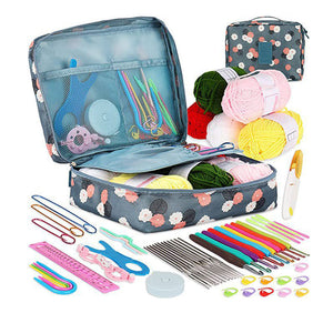 58-Piece Portable Crochet Kit