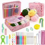 58-Piece Portable Crochet Kit