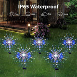 8-Mode Solar Powered LED Fireworks Fairy Lights