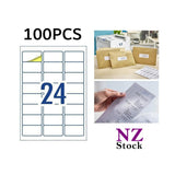 A4 Labels Sticker 100 Sheets Printable White Self-Adhesive Full Sheet Label