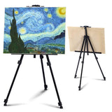 Adjustable Aluminium Tripod Easel Display Stand with Height Adjustment