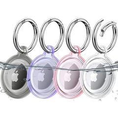 Waterproof Case Holder for AirTag with Keychain Keyring