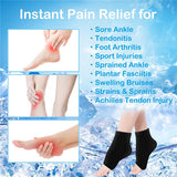 Reusable Gel Ankle Foot Ice Pack Wrap for Injuries 2pcs