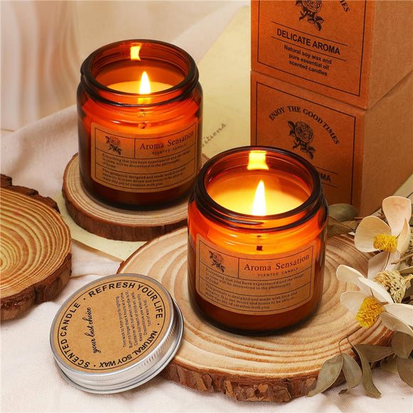 Aromatherapy Soy Wax Scented Candles Gift