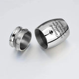 Ashes Keepsake Urn Small Urn for Dogs Aluminum Alloy Pet Cremation Memorial