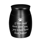 Ashes Keepsake Urn Small Urn for Dogs Aluminum Alloy Pet Cremation Memorial