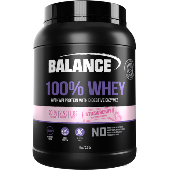 Balance 100% Whey Protein Strawberry 1 kg