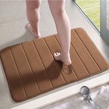 Non-Slip Bathroom Mat Absorbent Bath Rug Quick Drying Anti-Skid Washable Mat