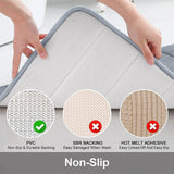 Non-Slip Bathroom Mat Absorbent Bath Rug Quick Drying Anti-Skid Washable Mat