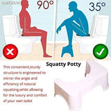 Strong Plastic Toilet Potty Stool Bathroom Foot Rest Comfort Aid White