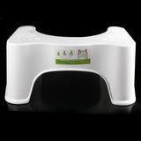 Strong Plastic Toilet Potty Stool Bathroom Foot Rest Comfort Aid White