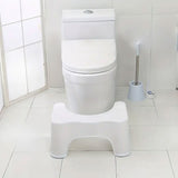 Strong Plastic Toilet Potty Stool Bathroom Foot Rest Comfort Aid White