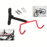 Wall Mounted Bicycle Bike Rack 15kg Capacity Folding Double Hook Bike Hanger Bracket